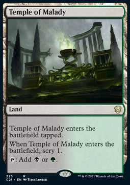 Temple of Malady - Commander: Strixhaven (Rare) [C21-323]