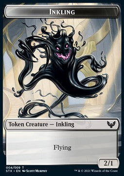 Inkling Token (WB 2/1) // Treasure Token - Strixhaven: School of Mages: Extras (Token) [XSTX-T 4/7]