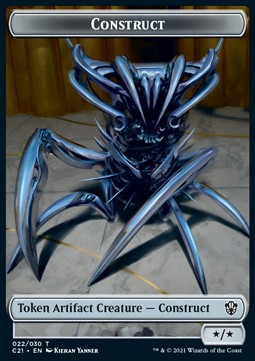 Construct Token (A */*) // Treasure Token - Commander: Strixhaven: Extras (Token) [XC21-T 22/7]