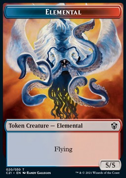Elemental Token (UR 5/5) // Copy Token - Commander: Strixhaven: Extras (Token) [XC21-T 20/30]
