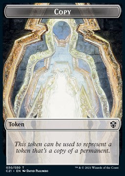 Copy Token // Fractal Token (GU 0/0) - Commander: Strixhaven: Extras (Token) [XC21-T 30/3]