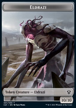 Eldrazi Token (C 10/10) // Champion of Wits Token - Commander: Strixhaven: Extras (Token) [XC21-T 1/6]