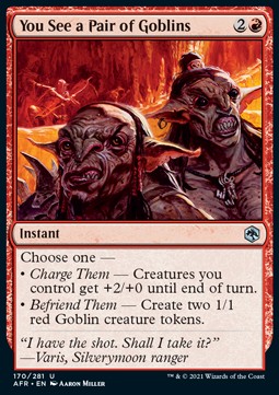 You See a Pair of Goblins - Adventures in the Forgotten Realms (Uncommon) [AFR-170]