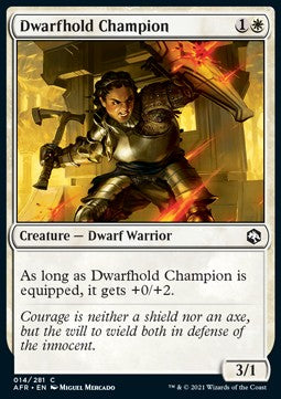 Dwarfhold Champion - Adventures in the Forgotten Realms (Common) [AFR-14]