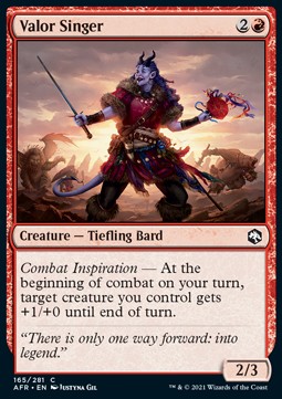 Valor Singer - Adventures in the Forgotten Realms (Common) [AFR-165]