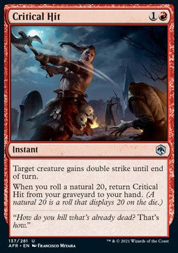 Critical Hit - Adventures in the Forgotten Realms (Uncommon) [AFR-137]