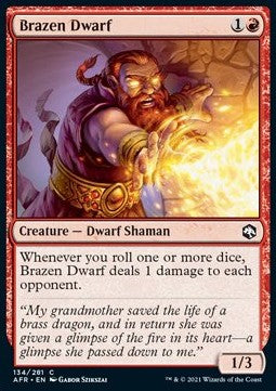 Brazen Dwarf - Adventures in the Forgotten Realms (Common) [AFR-134]