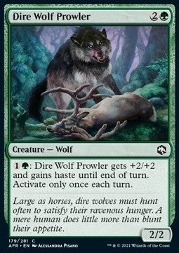 Dire Wolf Prowler - Adventures in the Forgotten Realms (Common) [AFR-179]