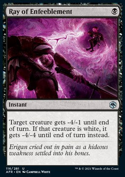 Ray of Enfeeblement - Adventures in the Forgotten Realms (Uncommon) [AFR-116]