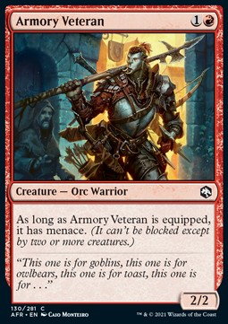 Armory Veteran - Adventures in the Forgotten Realms (Common) [AFR-130]