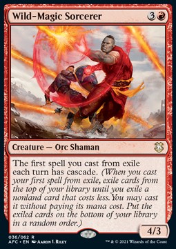 Wild-Magic Sorcerer - Commander: Adventures in the Forgotten Realms (Rare) [AFC-36]