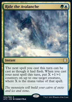 Ride the Avalanche - Commander: Adventures in the Forgotten Realms (Rare) [AFC-54]