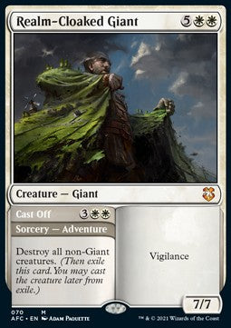 Realm-Cloaked Giant // Cast Off - Commander: Adventures in the Forgotten Realms (Mythic) [AFC-70]