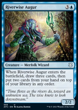 Riverwise Augur - Commander: Adventures in the Forgotten Realms (Uncommon) [AFC-93]