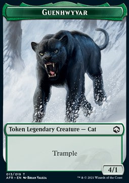 Guenhwyvar Token (Green 4/1) - Adventures in the Forgotten Realms: Extras (Token) [XAFR-T13]