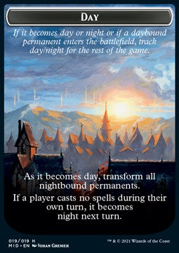 Day // Night - Innistrad: Midnight Hunt: Extras (Token) [XMID-T19]