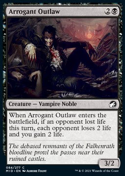 Arrogant Outlaw - Innistrad: Midnight Hunt (Common) [MID-84]