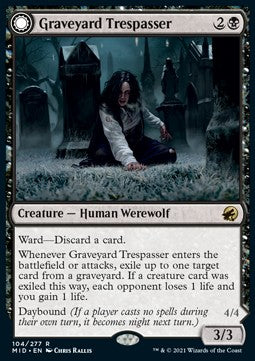 Graveyard Trespasser // Graveyard Glutton - Innistrad: Midnight Hunt (Rare) [MID-104]