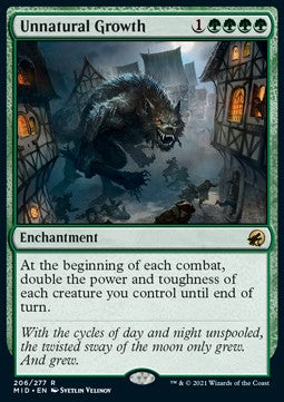 Unnatural Growth - Innistrad: Midnight Hunt (Rare) [MID-206]