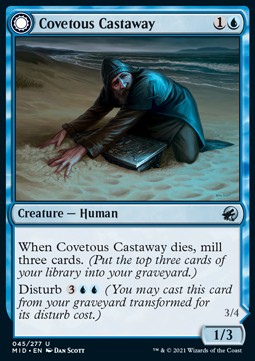 Covetous Castaway // Ghostly Castigator - Innistrad: Midnight Hunt (Uncommon) [MID-45]