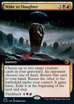 Wake to Slaughter - Innistrad: Midnight Hunt: Extras (Rare) [XMID-376]