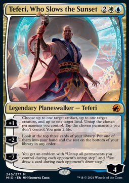 Teferi, Who Slows the Sunset - Innistrad: Midnight Hunt (Mythic) [MID-245]