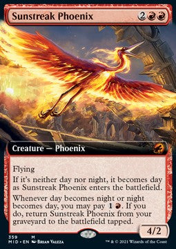Sunstreak Phoenix - Innistrad: Midnight Hunt: Extras (Mythic) [XMID-359]