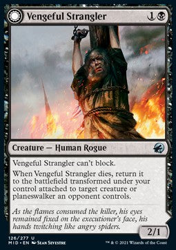 Vengeful Strangler // Strangling Grasp - Innistrad: Midnight Hunt (Uncommon) [MID-126]