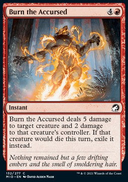 Burn the Accursed - Innistrad: Midnight Hunt (Common) [MID-132]