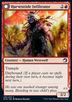 Harvesttide Infiltrator // Harvesttide Assailant - Innistrad: Midnight Hunt (Common) [MID-143]