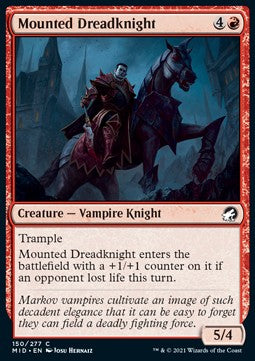 Mounted Dreadknight - Innistrad: Midnight Hunt (Common) [MID-150]