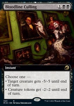 Bloodline Culling - Innistrad: Midnight Hunt: Extras (Rare) [XMID-343]