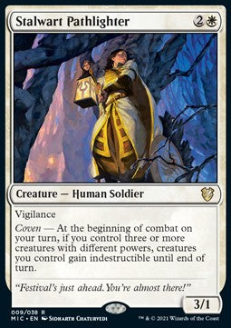 Stalwart Pathlighter (V.1) - Commander: Innistrad: Midnight Hunt (Rare) [MIC-9]