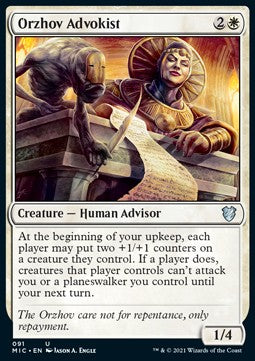 Orzhov Advokist - Commander: Innistrad: Midnight Hunt (Uncommon) [MIC-91]