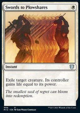 Swords to Plowshares - Commander: Innistrad: Midnight Hunt (Uncommon) [MIC-94]