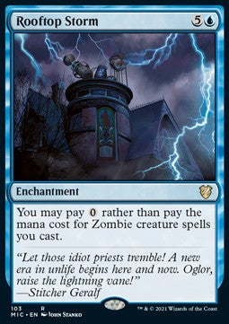 Rooftop Storm - Commander: Innistrad: Midnight Hunt (Rare) [MIC-103]