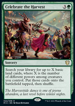 Celebrate the Harvest (V.1) - Commander: Innistrad: Midnight Hunt (Rare) [MIC-24]