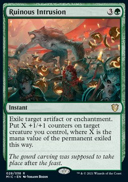 Ruinous Intrusion (V.1) - Commander: Innistrad: Midnight Hunt (Rare) [MIC-28]