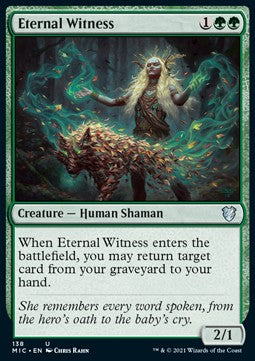 Eternal Witness - Commander: Innistrad: Midnight Hunt (Uncommon) [MIC-138]