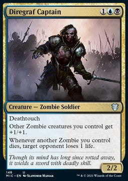 Diregraf Captain - Commander: Innistrad: Midnight Hunt (Uncommon) [MIC-148]