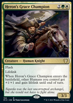 Heron's Grace Champion - Commander: Innistrad: Midnight Hunt (Rare) [MIC-152]