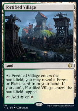 Fortified Village - Commander: Innistrad: Midnight Hunt (Rare) [MIC-174]