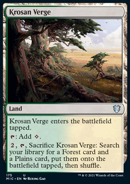 Krosan Verge - Commander: Innistrad: Midnight Hunt (Uncommon) [MIC-175]