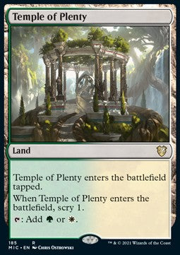 Temple of Plenty - Commander: Innistrad: Midnight Hunt (Rare) [MIC-185]