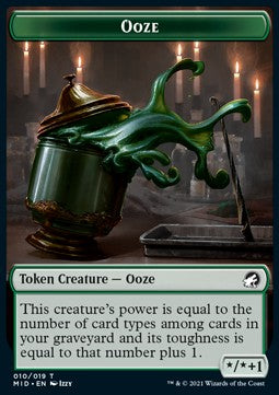 Ooze Token (Green */*+1) - Innistrad: Midnight Hunt: Extras (Token) [XMID-T10]