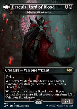 Voldaren Bloodcaster // Bloodbat Summoner (V.2) - Innistrad: Crimson Vow: Extras (Rare) [XVOW-338]