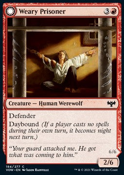 Weary Prisoner // Wrathful Jailbreaker - Innistrad: Crimson Vow (Common) [VOW-184]