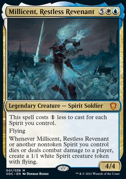 Millicent, Restless Revenant (V.1) - Commander: Innistrad: Crimson Vow (Mythic) [VOC-1]