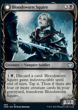 Bloodsworn Squire // Bloodsworn Knight - Innistrad: Crimson Vow: Extras (Uncommon) [XVOW-289]