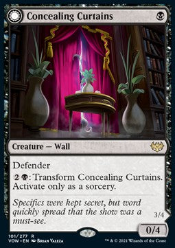 Concealing Curtains // Revealing Eye - Innistrad: Crimson Vow (Rare) [VOW-101]